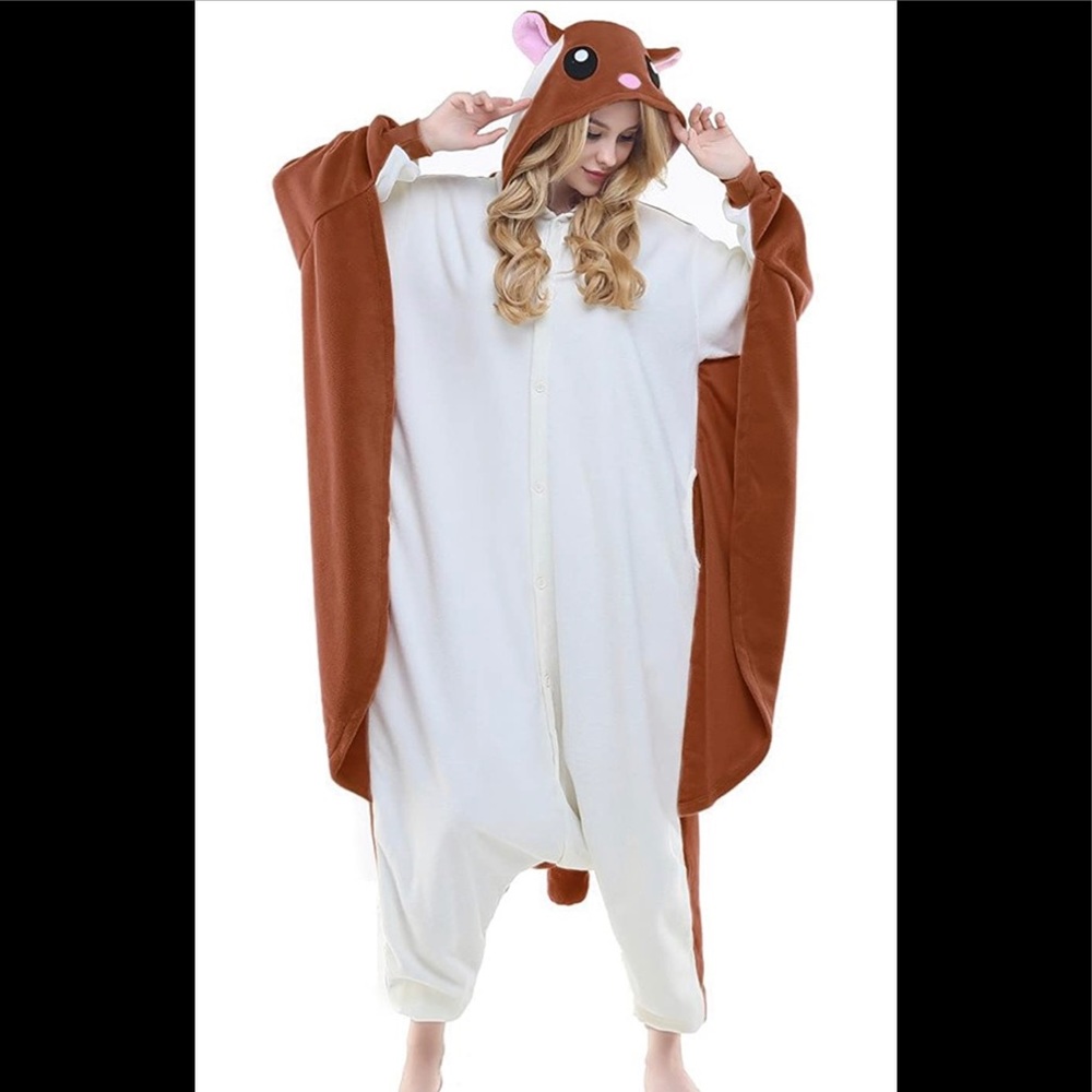 Flying squirrel onesie